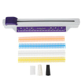 30 Hole Punch 6 Sheet Capacity Hand Push A4 Paper Punch Binding Machine with 4 Loose Leaf Strips