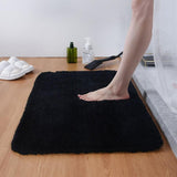 (black) Super Soft Plush Bathroom Rug, Absorbent Thick Anti-slip Ultra-fine Fiber Bath Rug, Suitable For Bathroom Floor, 40cmx60cm Green