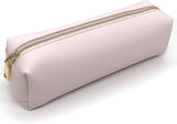 (pink) Portable Pu Pen Bag Large Capacity Makeup Storage Bag Suitable For School Office Youth Gift (white)