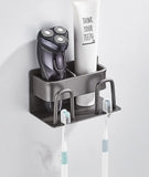 Electric Toothbrush Holder, Non-porous Wall Toothbrush Holder, Electric Toothbrush Holder, Toothbrush Holder, Viscose Toothbrush Holder (gun Gray - [p