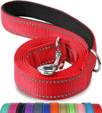 (red) Double Sided Reflective Dog Leash 1.8m/1.5m/1.2m Padded Handle Nylon Dog Leash Training Lead For Medium Large Dogs 1 Pack (teal)