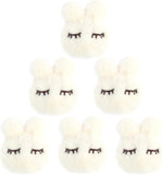 (White) Duvet Clip 6pcs Cotton Rabbit Duvet Cover Needle Anti-slip Mat Duvet Cover Holder Duvet Cover Buckle Clip Anti Motion Bed Duvet Cover Clip Sheet Duvet