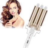 Curling Iron 3 Cylinder Wave Iron Ceramic Hair Curling Iron Styling Tool 1 Piece (eur 22mm)