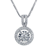 3 Karat Nachahmung Moissanite Diamant Halskette Weibliche Pt950 Weigold Schlsselbeinkette