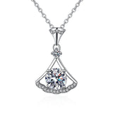 Moissanite Zirkon Kleiner Rock Halskette Weiblicher Rock Damen Anhnger Schlsselbeinkette