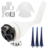 100W Wind Turbines Generator Kit 3 Blade Aerogenerator with Controller AccessoryBlue 48V
