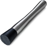 (black) 1pcs Stainless Steel Piston For Cocktail Pestle Cocktail Mixer Black