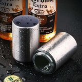 Beer Bottle Opener Automatic Stainless Steel Wine Beer Bottle Opener Soda Glass Caps Remover Open Tool Bar Corkscrew Opener