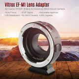 Viltrox EF-M1 Lens Adapter Ring Mount AF Auto Focus Aperture Control VR Stabilization Accessory Replacement for Canon EF/EF-S Lens to M4/3 Micro Four