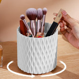 Makeup Brush Holder 360 Rotatable Makeup Organizer 5 Grids Multifunctional Makeup Brush Makeup Storage Box Workbench Makeup Cabinet Display Cabinet (w