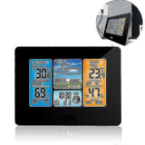 Digital Wireless Weather Station Alarm Clock Snooze With Outdoor Wireless