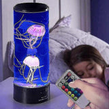 Usb Jellyfish Night Light Lava Lamp Desk Bedside Kids Night Light