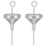 1 Set Mini Stainless Steel Perfume Funnels Metal Perfume Bottle Refill Funnel Mini Metal Funnels Perfume Refill Tools Perfume Filling Funnel