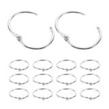 20pcs Loose Leaf Rings Ring Clips Binding Rings Rings for Note Metal Rings Diy Book Rings