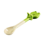 Animal Design Mini Ceramic Spoon Coffee Spoon Dessert Spoon for Kids (Green)