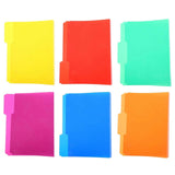 6pcs File Folders Organizer File Folders  Filing Folder Colored Folders Plastic Folders File Folders Convenient Folders Multicolor File Folders