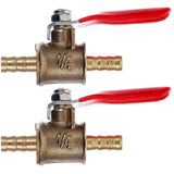 2pcs Air Ball Valves Shut Cut Off Valves Air Compressor Valves For Water Gas Fuel