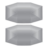 2x Car Sun Umbr Cover Tent Cloth Uv Protect 4.2 X 2.1m Silver