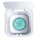 Ultrasonic Turbo 10l Electric Mini Washing Machine (Macaron Blue)