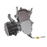 80CC 2-Stroke Bicycle Engine Kit 26inch-28inch Bikes 1.85KW 5500RPM CDI Motor Motorized Bike Conversion Kit Silver