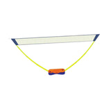 (4M Orange Base) Portable Badminton Net with Stand Folding for Garden Courtyard Entertainment 3M Yellow Base