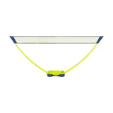 (4M Yellow Base) Portable Badminton Net with Stand Folding for Garden Courtyard Entertainment 3M Yellow Base