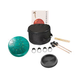 (green) 10 inch Steel Drum Educational Toy Meditation Drum for Beginner Drummer Yoga green
