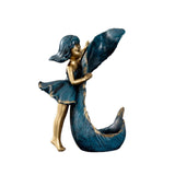 (Style A) Wine Bottle Holder Lady Statue for Kitchen Wine Lovers Gifts Tabletop Style A