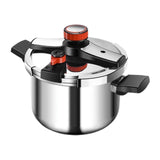 (4L) Stovetop Pressure Cooker Thickened Pressure Pot for Camping Family Household 4L
