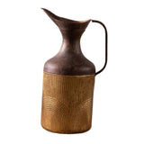 Metal Vase Housewarming Gift Flower Arrangement for Desktop Balcony Entrance