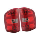 (Right Left) Tail Light Dustproof Replacement Red Edge Taillight for Chevy Silverado Left