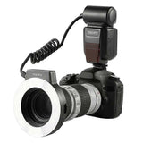 TRIOPO TR-15EX Macro Ring TTL Flash Light with 6 Different Size Adapter Rings For Nikon I-TTL (Black)