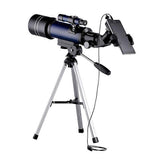 (Dark Blue) WR852-3 16x/66x70 High Definition High Times Astronomical Telescope with Tripod & Phone Fixing Clip & Moon Filter