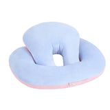 (blue) Travel Neck Pillow Memory Foam Office Travel Recliners Face Down Pillow navy