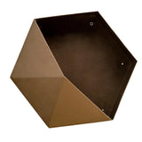 Wall-mounted Iron Flower Stand  Pot Rack Restaurant Shop Decor Brown 35cm