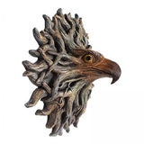 2Pcs Eagle Head Tree Hanging Statue Ornaments Courtyard Lawn Art Decorative