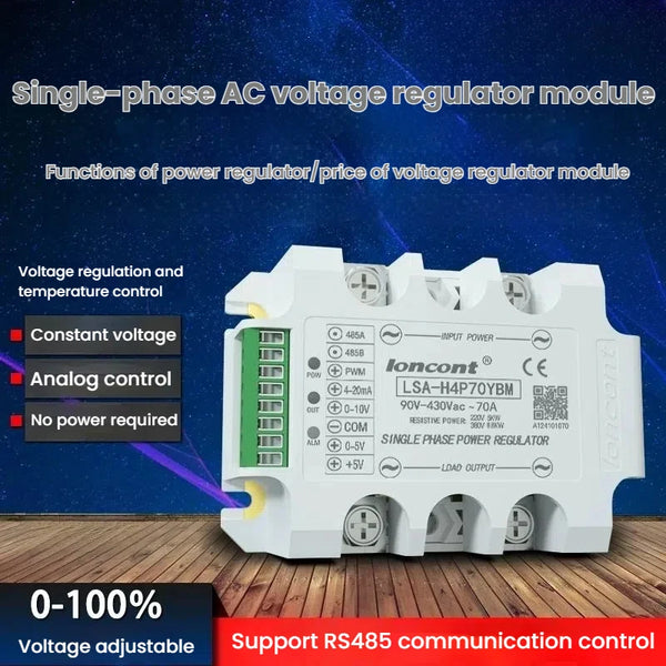 Single-phase AC Constant Voltage Regulation Module RS485 Communicatio ...