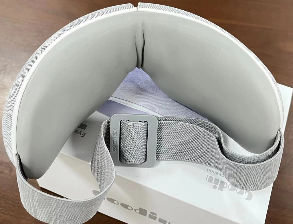 .Goodiu Smart Eye Massager for Migraines, Heated Eye Care Device, with Bluetooth Music, Eye Care Face Massager