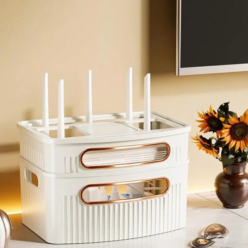 Wifi Router Hider Router Cover Decorative Box Reusable WiFi Modem Shelf WiFi Router Storage Box For Bedroom Router Sockets Wires