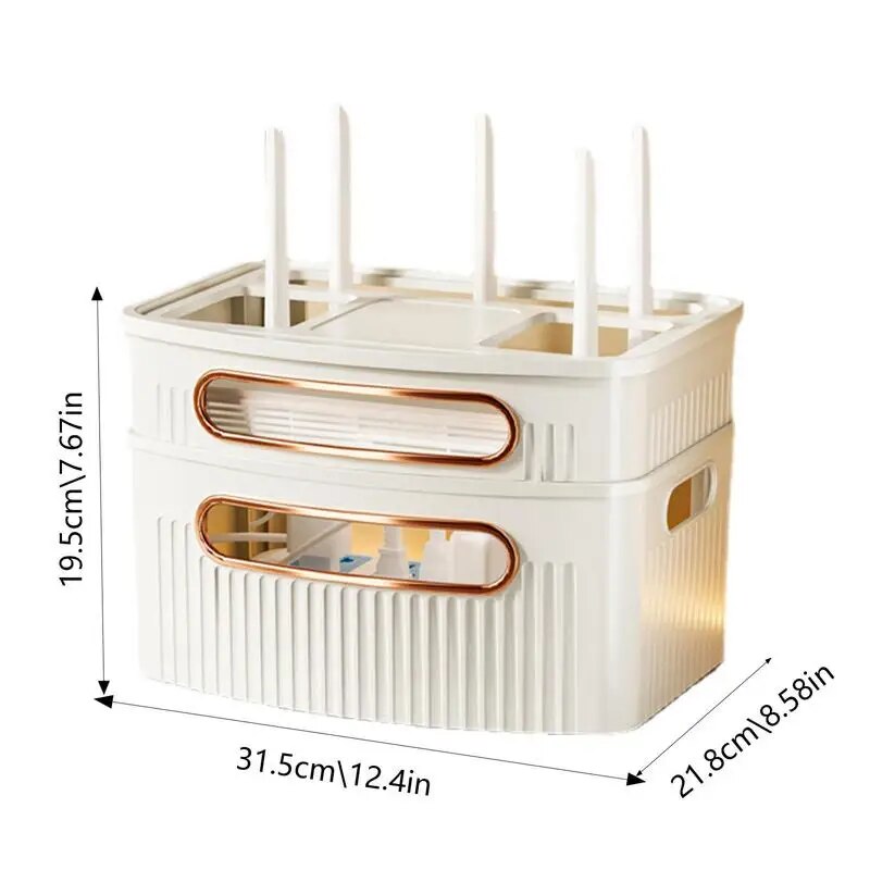 Wifi Router Hider Router Cover Decorative Box Reusable WiFi Modem Shelf WiFi Router Storage Box For Bedroom Router Sockets Wires