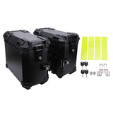 35L Motorcycle Side Case Aluminum Alloy Water Resistant Quick Release with Safety Lock and Handle for Left Right Storage Rack