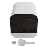 Enclosed Cat Litter Box Odor Control Large Hooded Kitten Litter Tray Drawer Type Cat Toilet with Litter Scoop White