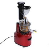 Electric Juicer Red 500W 65Db Slow Masticating Multifunctional Wide Mouth Juice Extractor for Fruits Vegetable