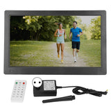 15.6 Inch IPS Digital Photo Frame 1920x1080 180 Degree Wide Angle Plug and Play Wall Mounted Electronic Photo Album EU Plug