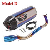 (Grey) Full Systems Motorcycle Yoshimura Exhaust For Yamaha Nmax 155 125 2021 Nmax155 Nmax125 Slip On Escape Fornt Link Pipe Muffler