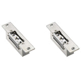 2X Electric Door Adjustable Lock-Tongue Secure Electric Strike Lock Double Unlock Mode NC/NO 12V Acc