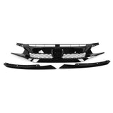 Front Grille,Gloss Black for TypeR Headlight Eyelid Car Exterior Styling Rugged and Tough