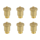 6X Brass Automatic Air Vent Valve 3/4 Inch Male Thread for Solar Water Heater Pressure Relief Valve