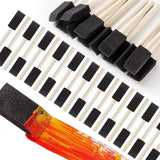 240 Pcs Foam Paint Brushes, 1 Inch Foam Brush with Wood Handle, Bulk Sponge Brushes for Painting, Fo
