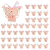 300pcs Butterfly Wedding Favour Box Birthday Party Gifts Candy Boxes (Pink)